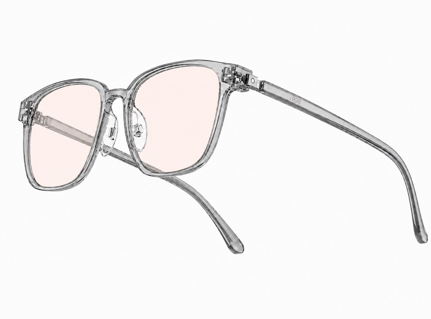 Space Gray frame with Light Red Gold lenses