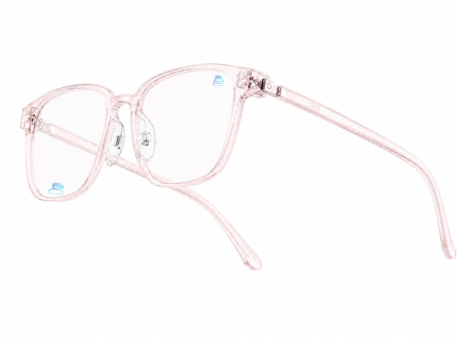 Light Pink frame with clear UV400 lenses