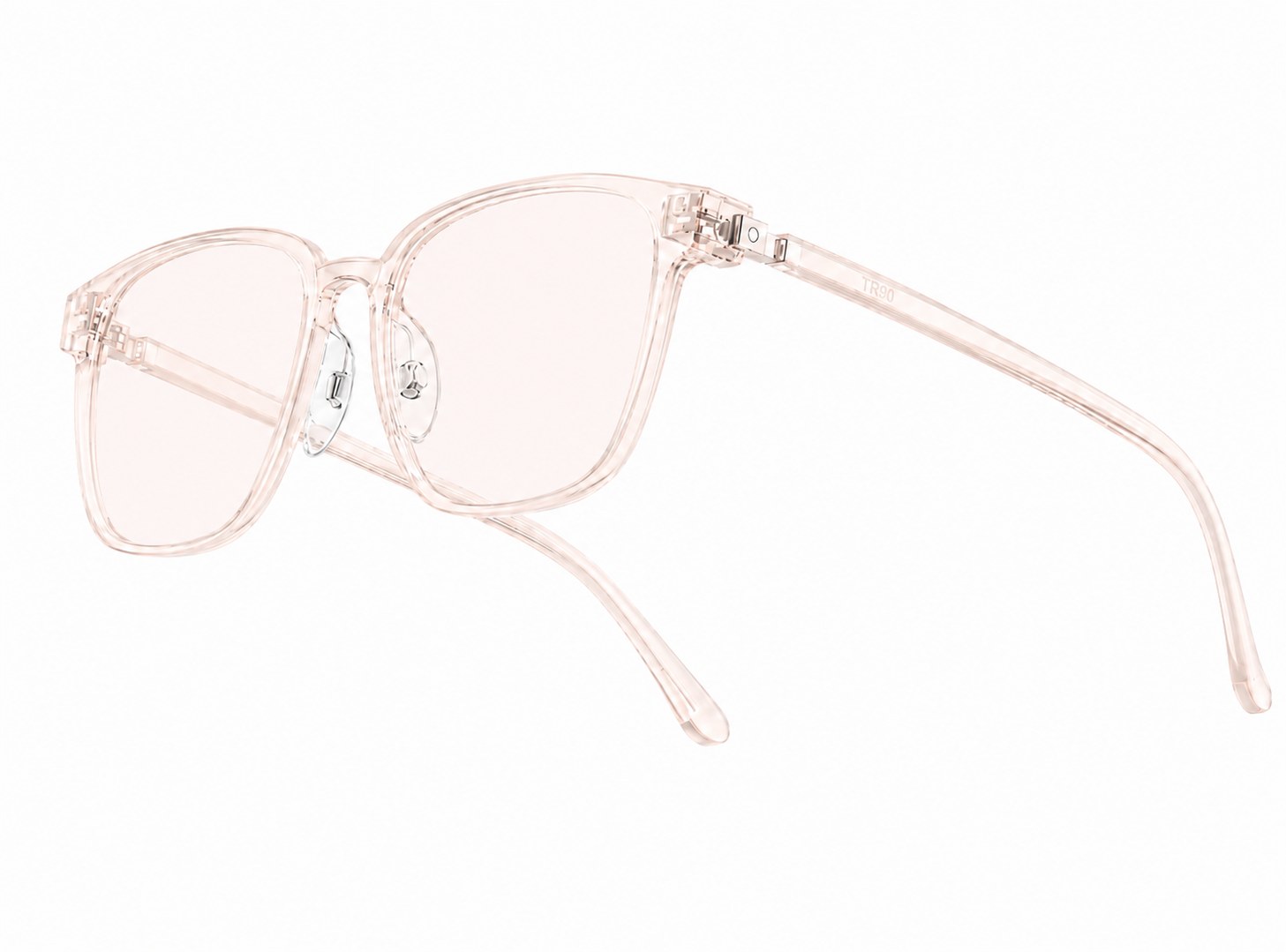 Light Pink frame with Light Red Gold lenses