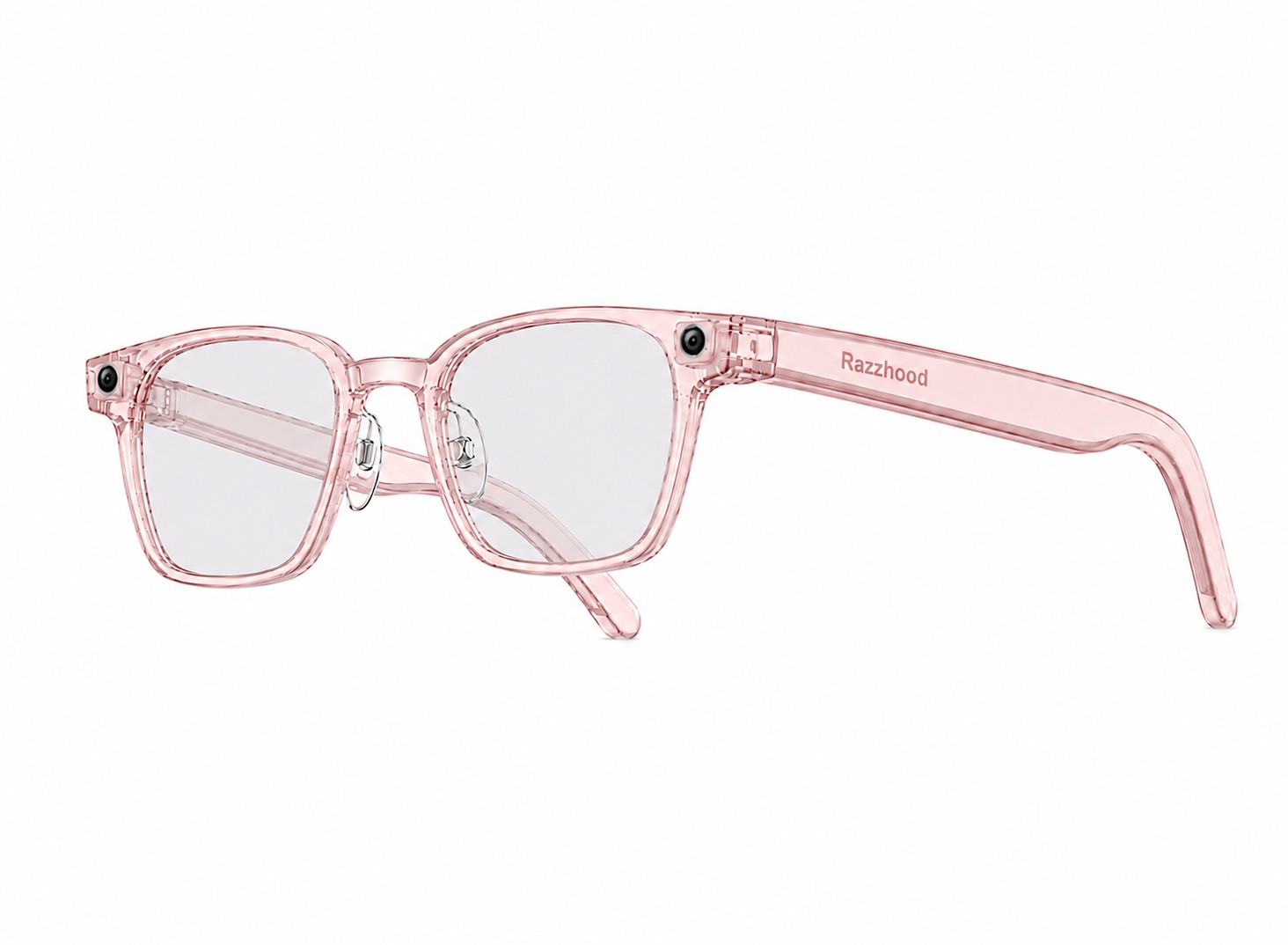 The Razzhood Vision Edition, Light Pink frame with Light Gray lenses